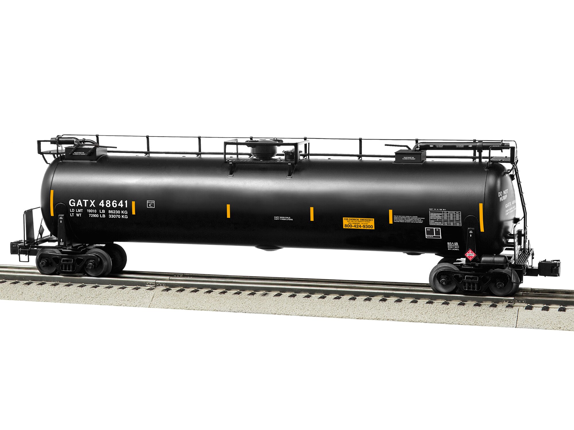 O TankTrain Intermediate Car, GATX/Black 5LNL685148